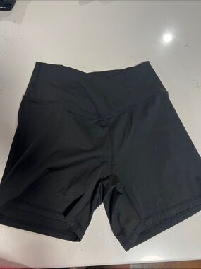 SHEIN Black High-Waist Bike Shorts